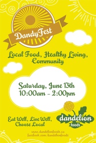 Ottawa Graphic Design DandyFest Health Food Store Poster