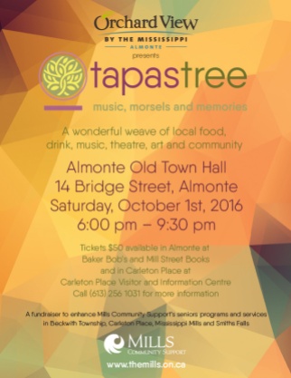 Ottawa Graphic Design Tapastree Seniors Fundraiser Poster