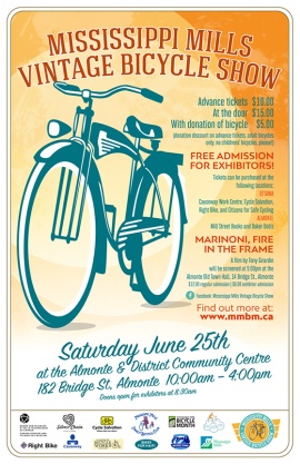Ottawa Graphic Designer Vintage Bicycle Show Poster